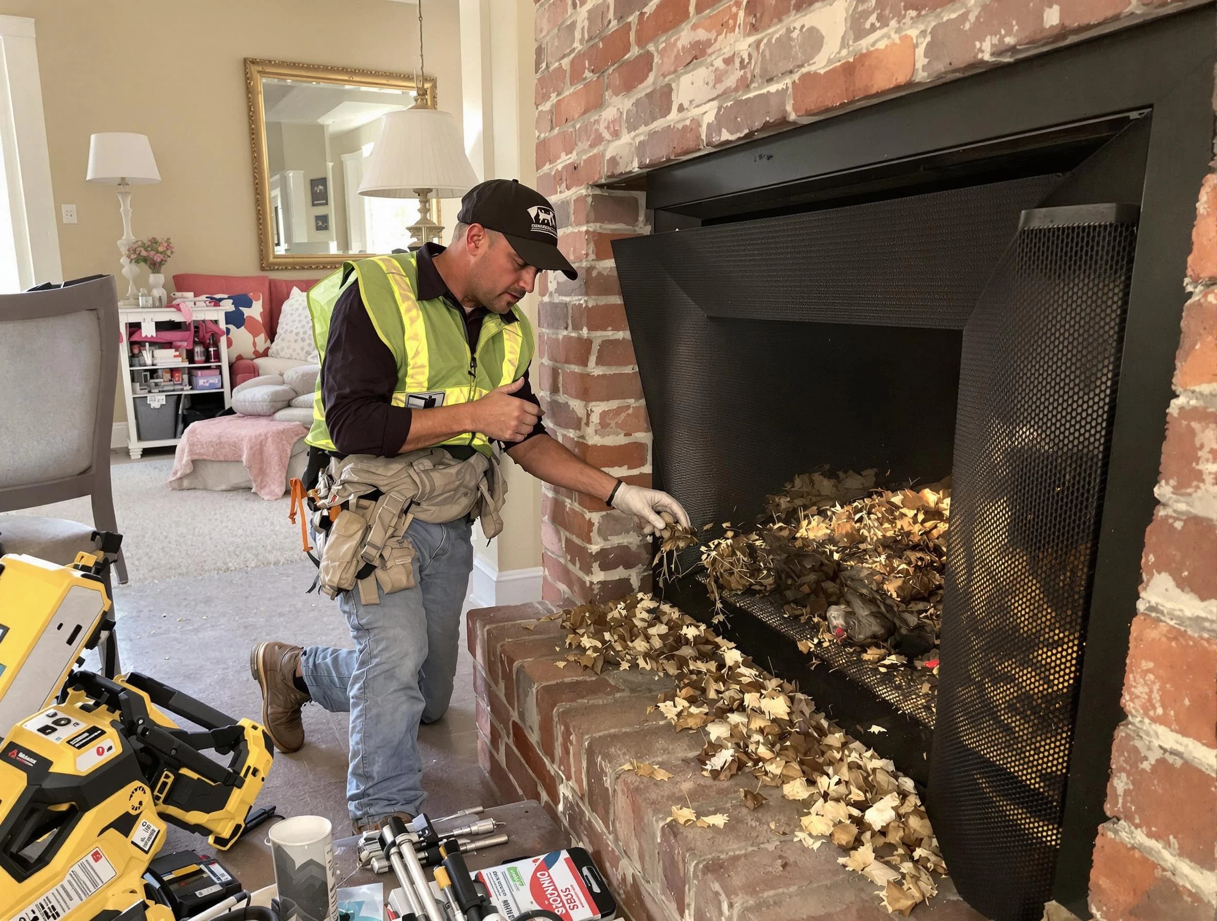 Safe screening installation by Framingham Chimney Sweep in Framingham, MA