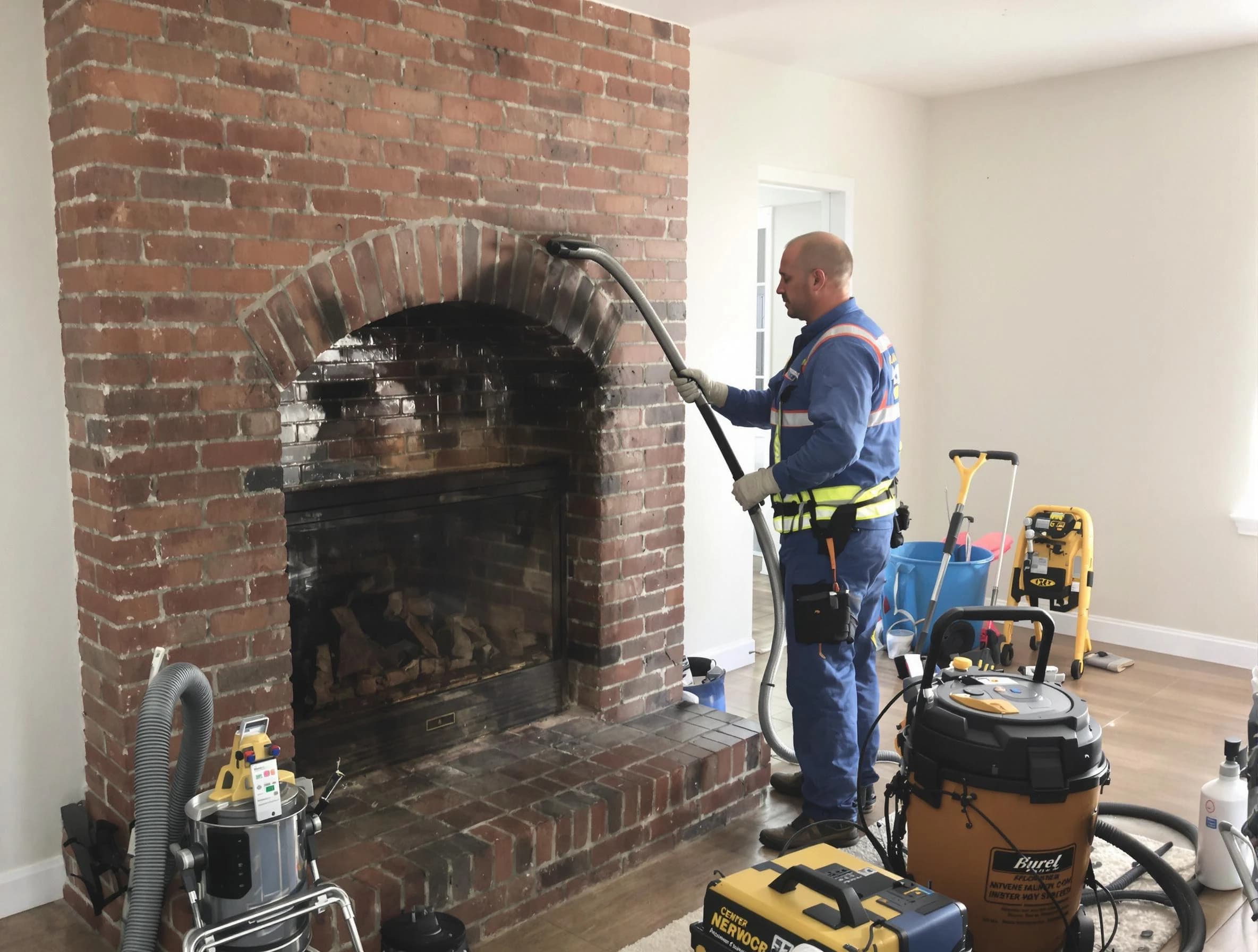 Framingham Chimney Sweep expert performing detailed chimney sweep in Framingham, MA