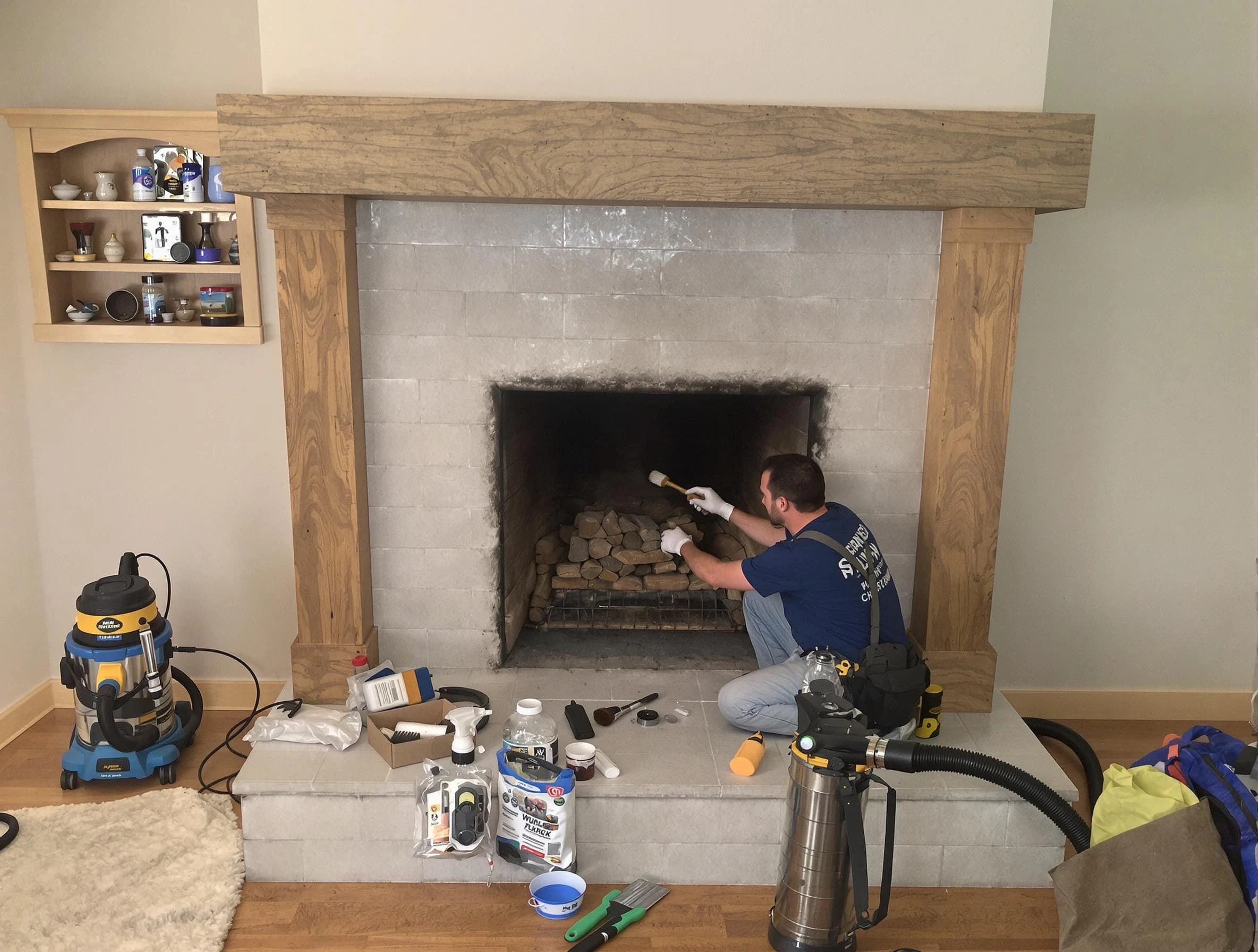Detailed creosote removal process by Framingham Chimney Sweep in Framingham, MA