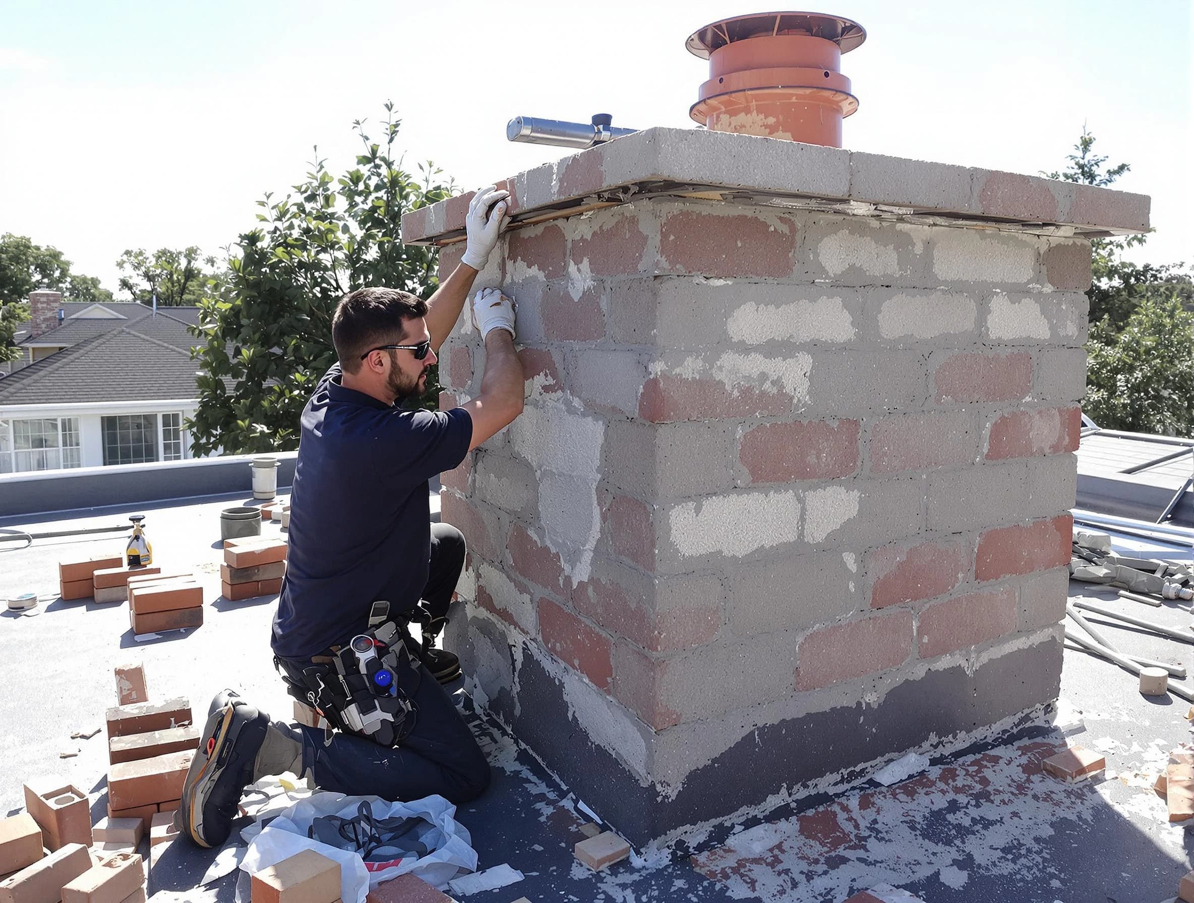 Advanced chimney repair process by Framingham Chimney Sweep in Framingham, MA