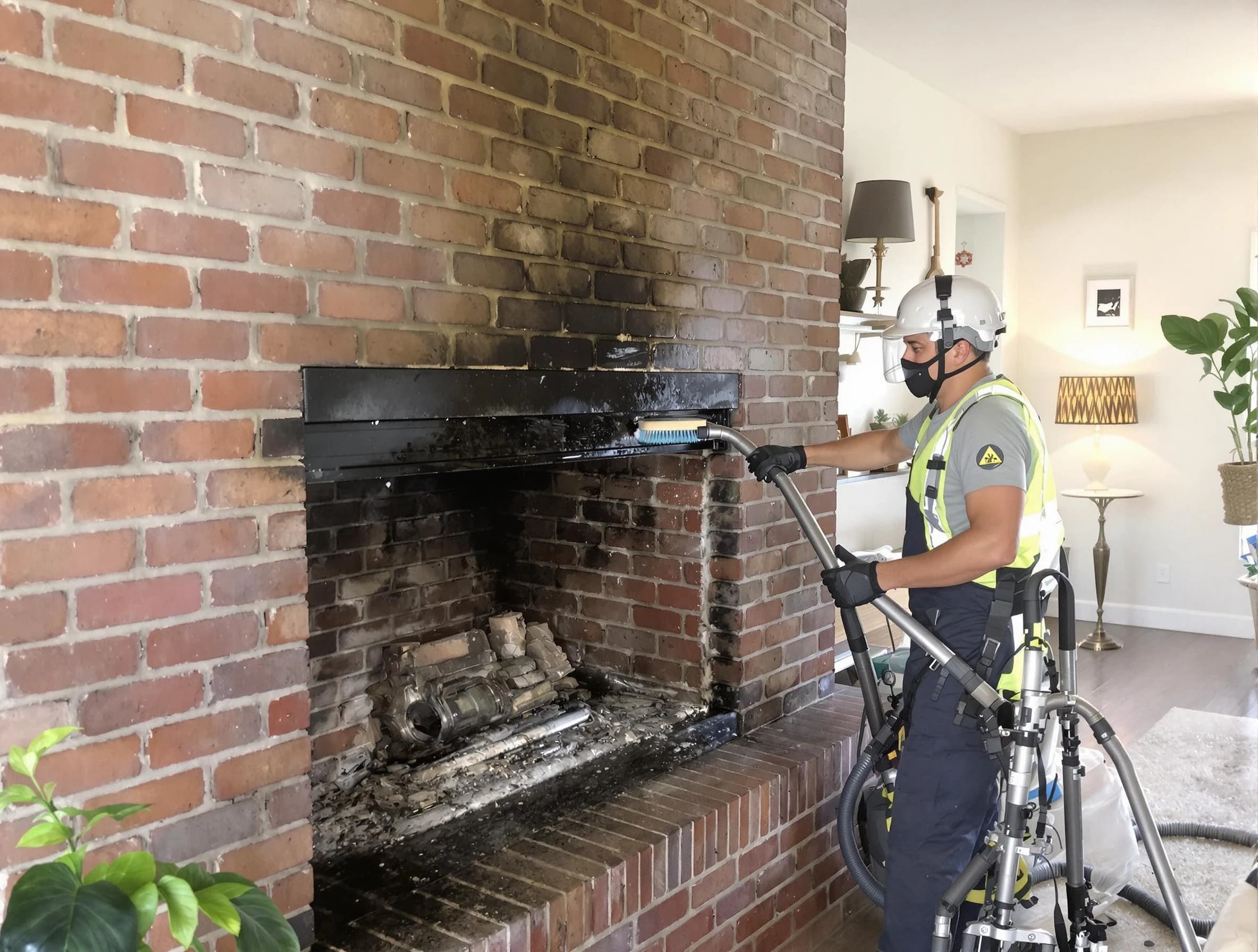 Framingham Chimney Sweep providing fireplace cleaning services in Framingham, MA