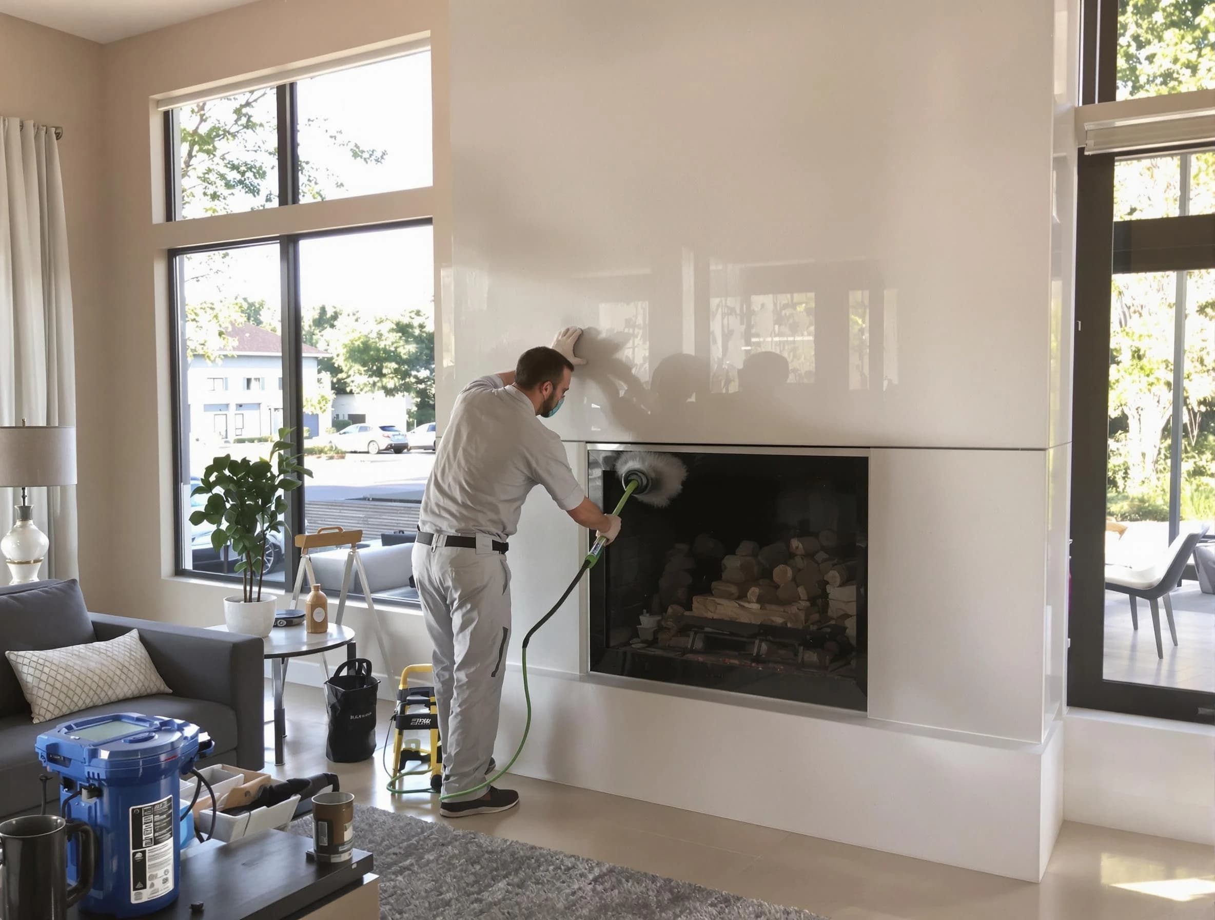 Framingham Chimney Sweep performing thorough soot removal in Framingham, MA