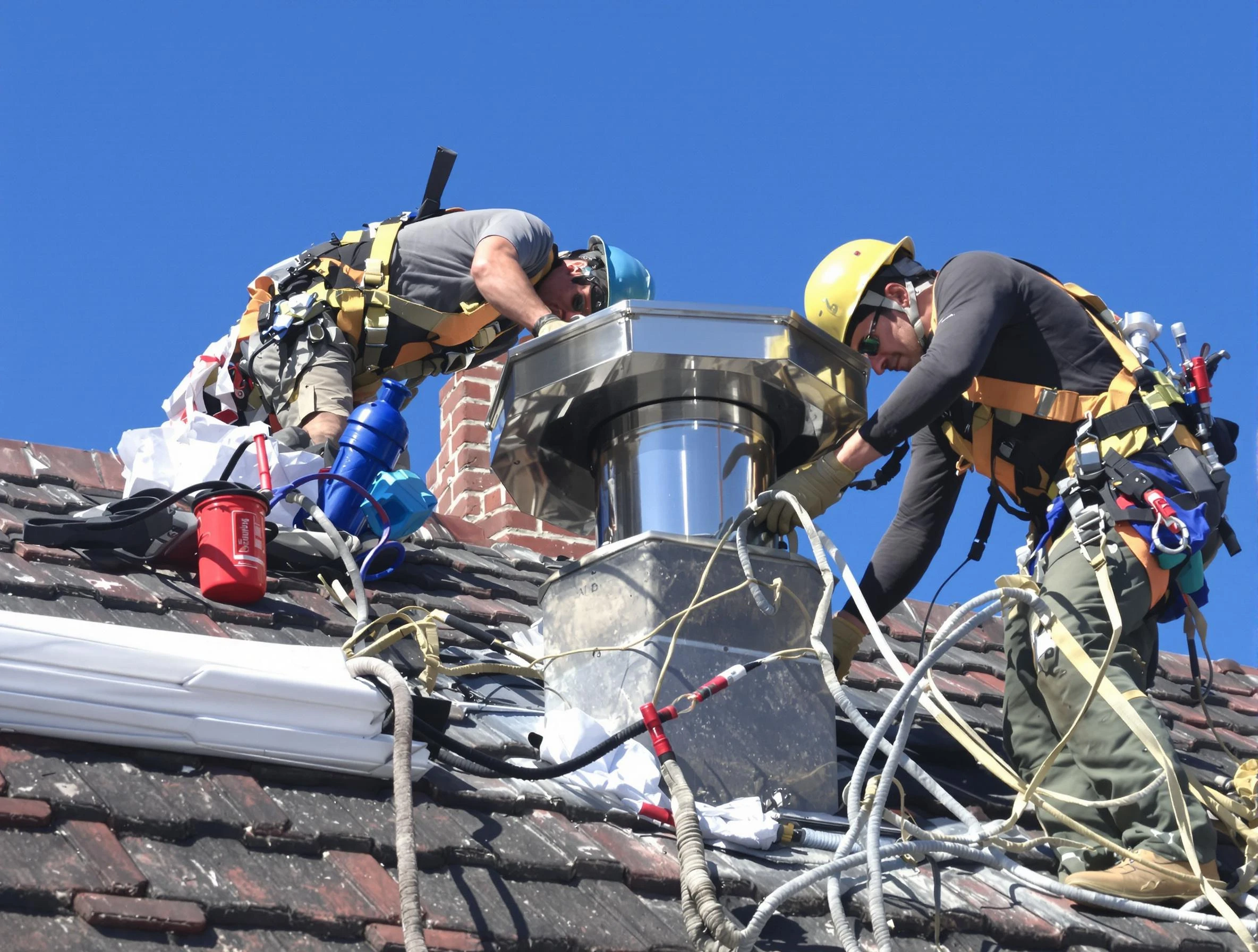 Protective chimney cap installed by Framingham Chimney Sweep in Framingham, MA